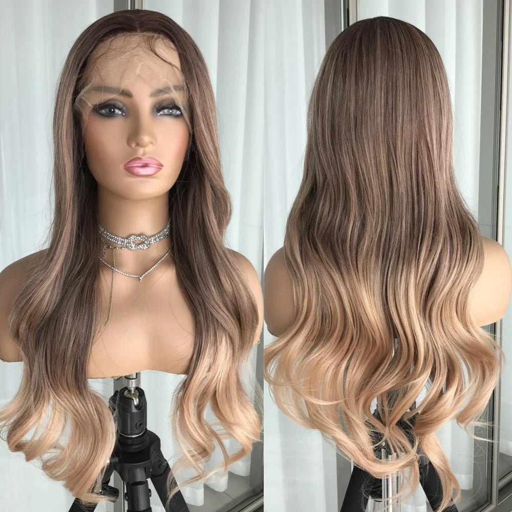 Pre - Plucked Lace Front Wavy Hair Wig - HairNjoy