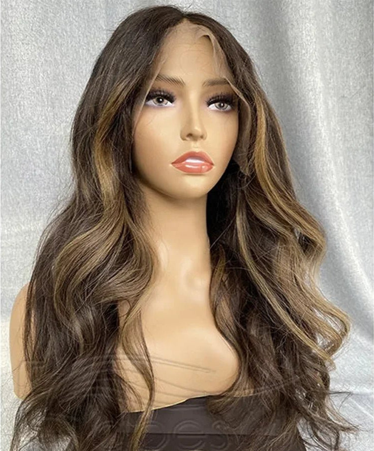 Preplucked Brown Body Wave Wig - HairNjoy