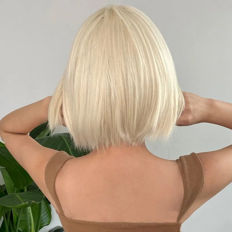 Short Bob Straight Synthetic Wig - HairNjoy