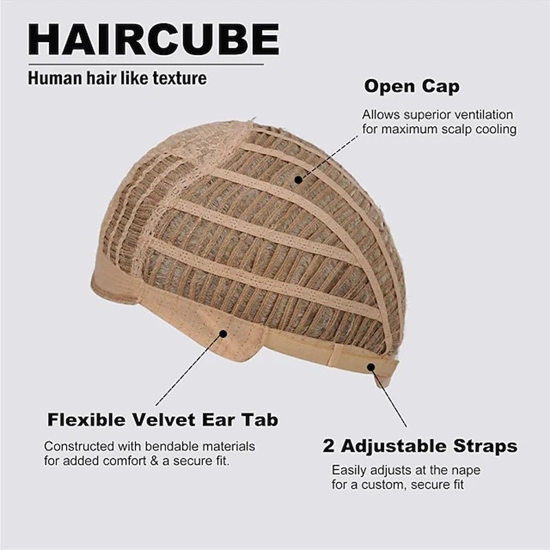 Short Layered Blonde Synthetic Wig - HairNjoy