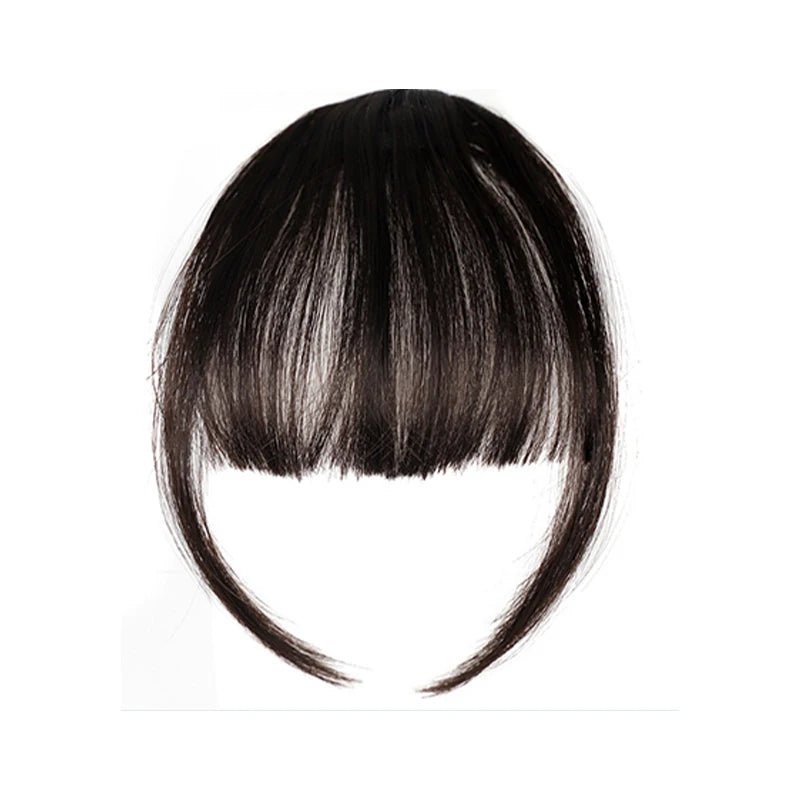 Short Straight Fringe Hairpiece Clip - In Air Bangs - HairNjoy