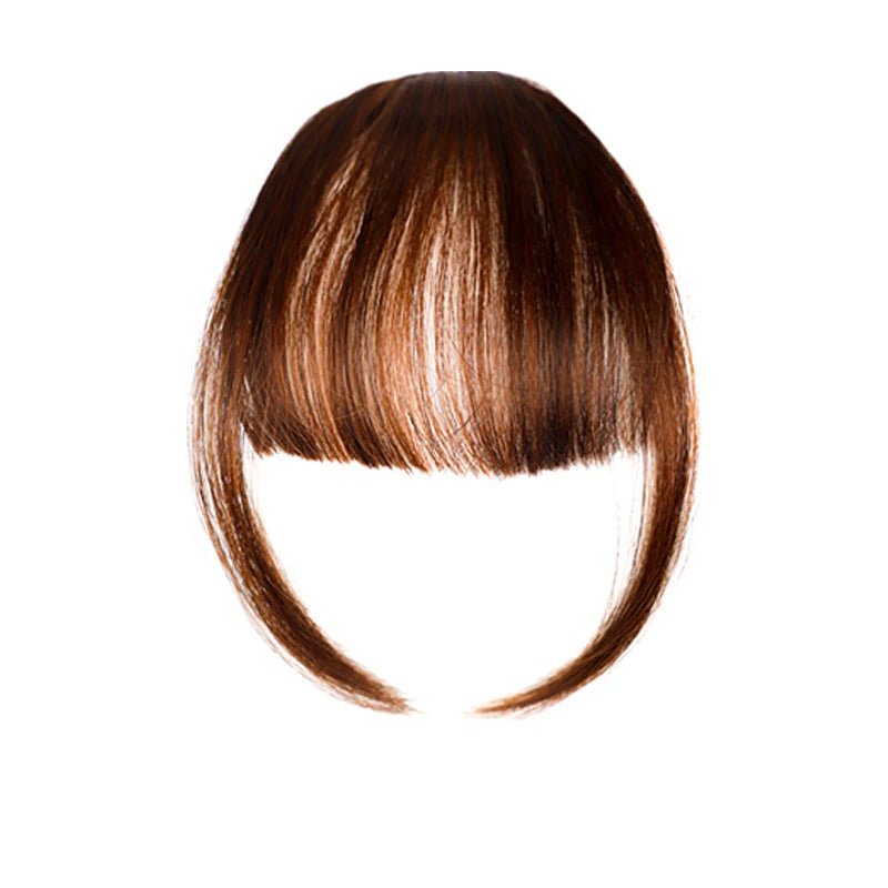 Short Straight Fringe Hairpiece Clip - In Air Bangs - HairNjoy