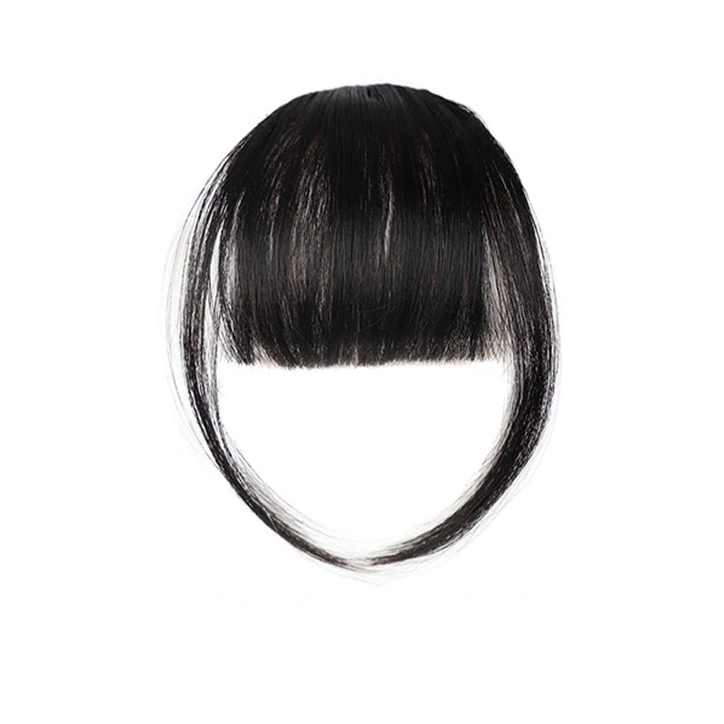Short Straight Fringe Hairpiece Clip - In Air Bangs - HairNjoy