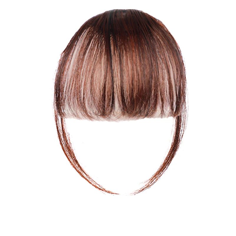 Short Straight Fringe Hairpiece Clip - In Air Bangs - HairNjoy