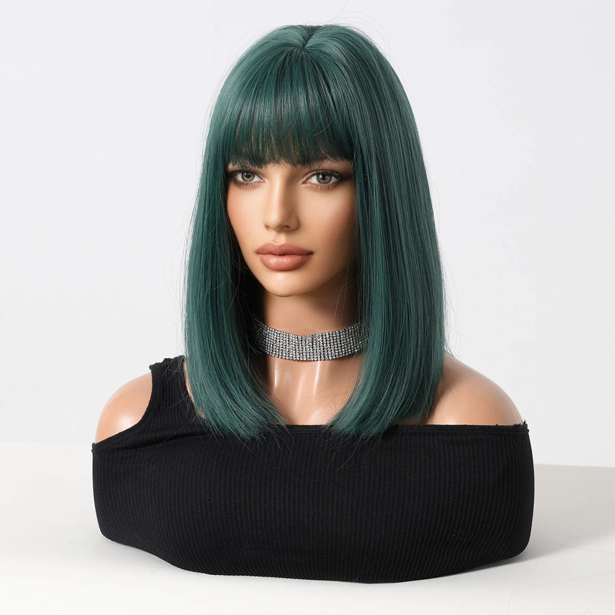 Short Straight Heat - Resistant Synthetic Wig - HairNjoy