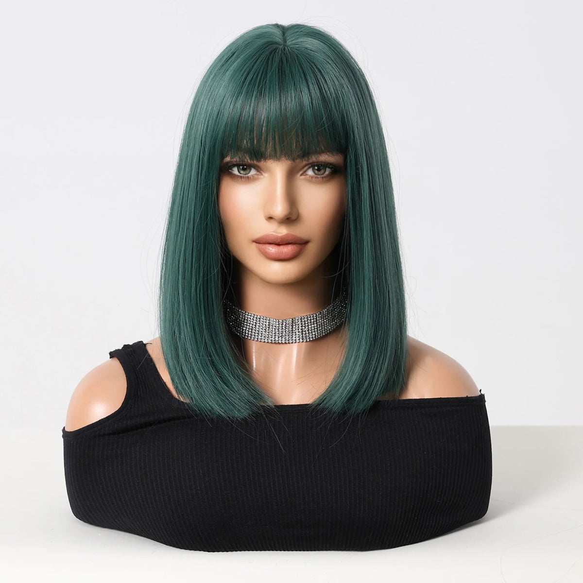 Short Straight Heat - Resistant Synthetic Wig - HairNjoy