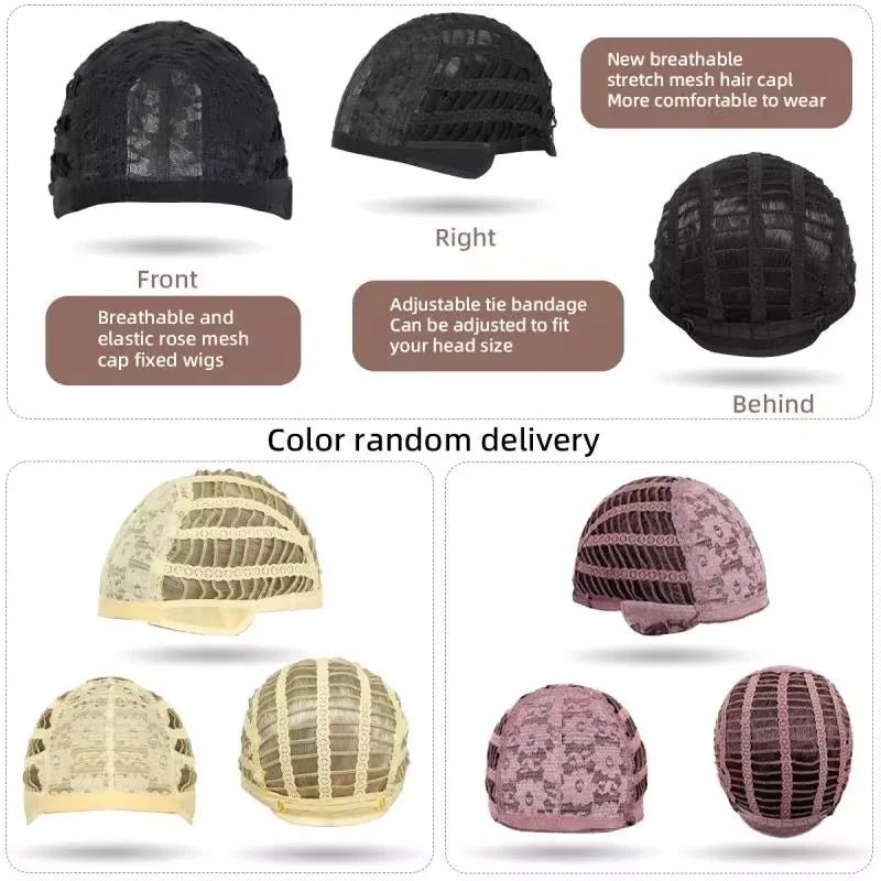 Short Wavy Wig with Flat Bangs - HairNjoy