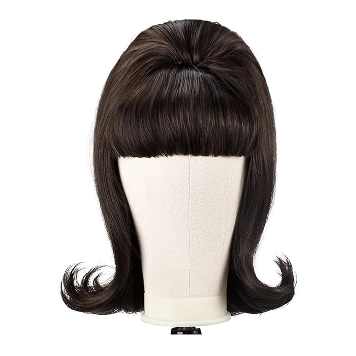 Short Wavy Wig with Flat Bangs - HairNjoy