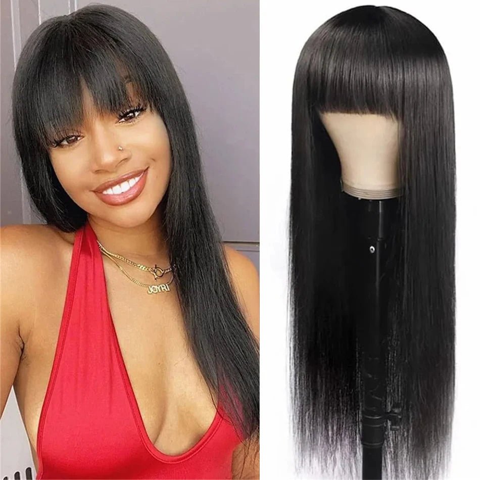 Silky Straight Human Hair Wig - HairNjoy