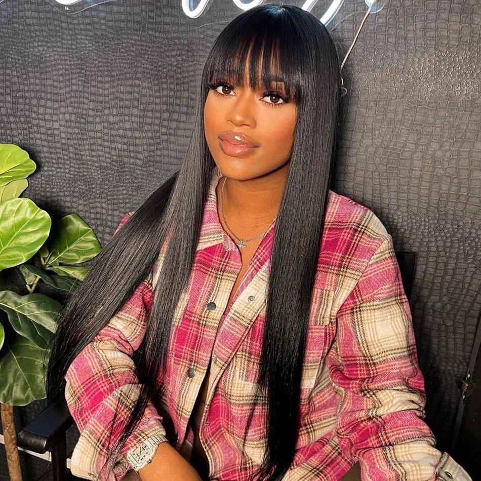 Silky Straight Human Hair Wig - HairNjoy