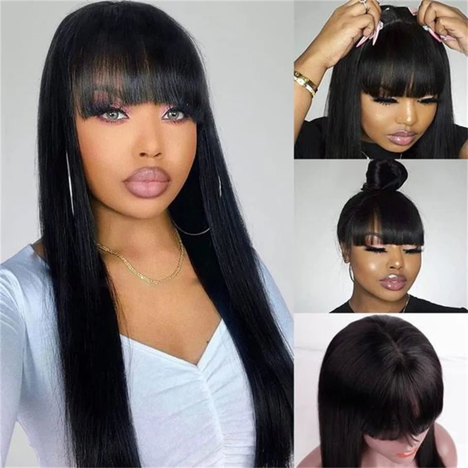Silky Straight Human Hair Wig - HairNjoy