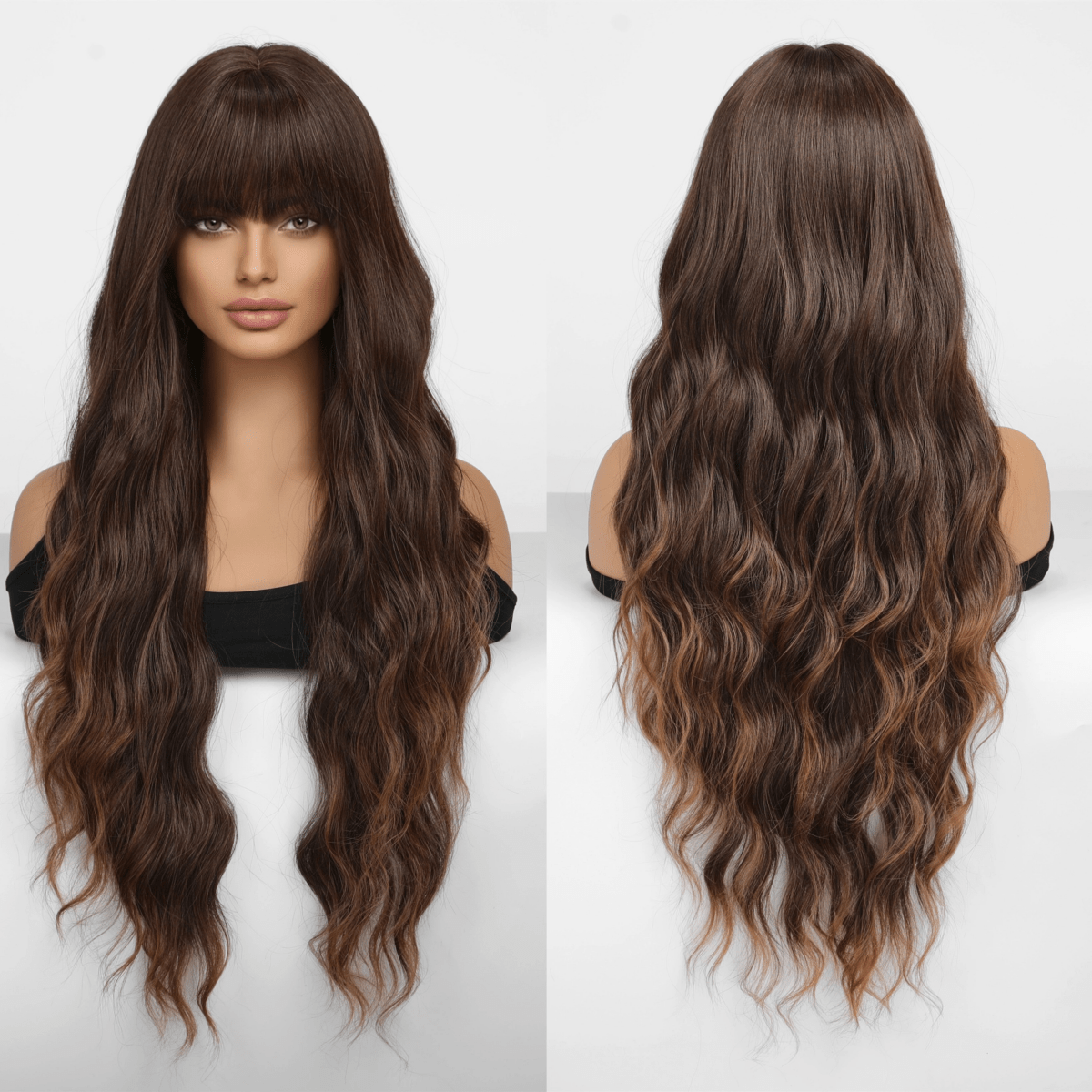 Silver Gray Gradient Lace Front Wig - HairNjoy