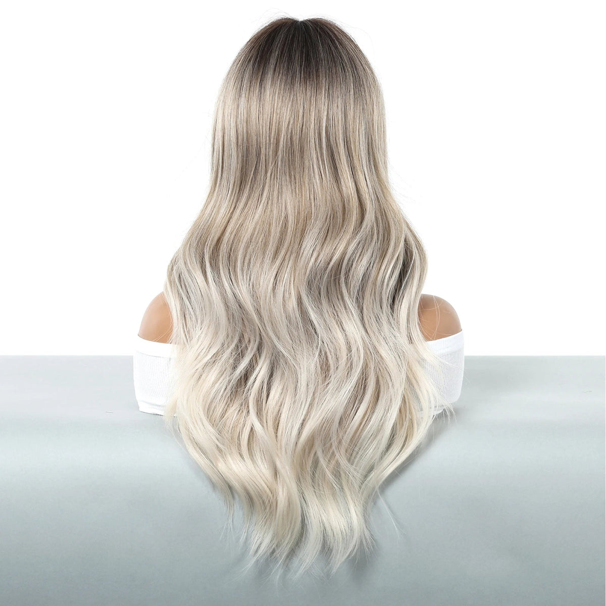 Silver Gray Gradient Lace Front Wig - HairNjoy