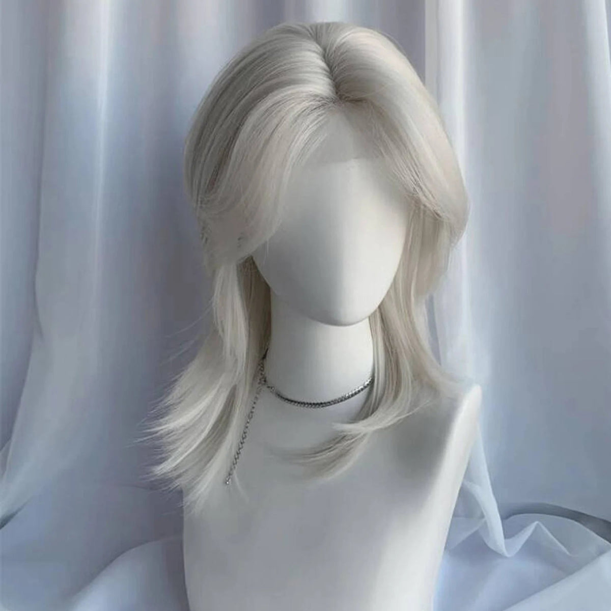 Silver Grey Short Curly Lace Front Wig - HairNjoy