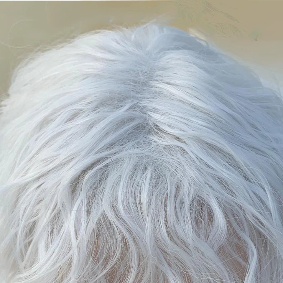 Stylish White Synthetic Wigs - HairNjoy