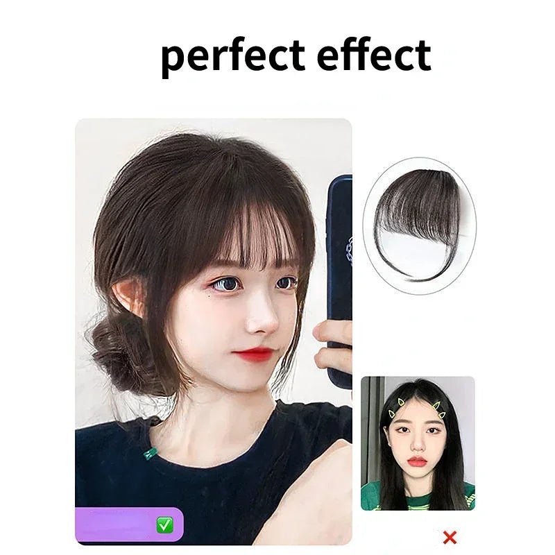 Synthetic Air Bangs Clip - In Hair Extension - HairNjoy
