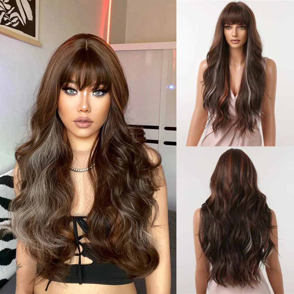 Vibrant Ginger Orange Synthetic Wigs - HairNjoy