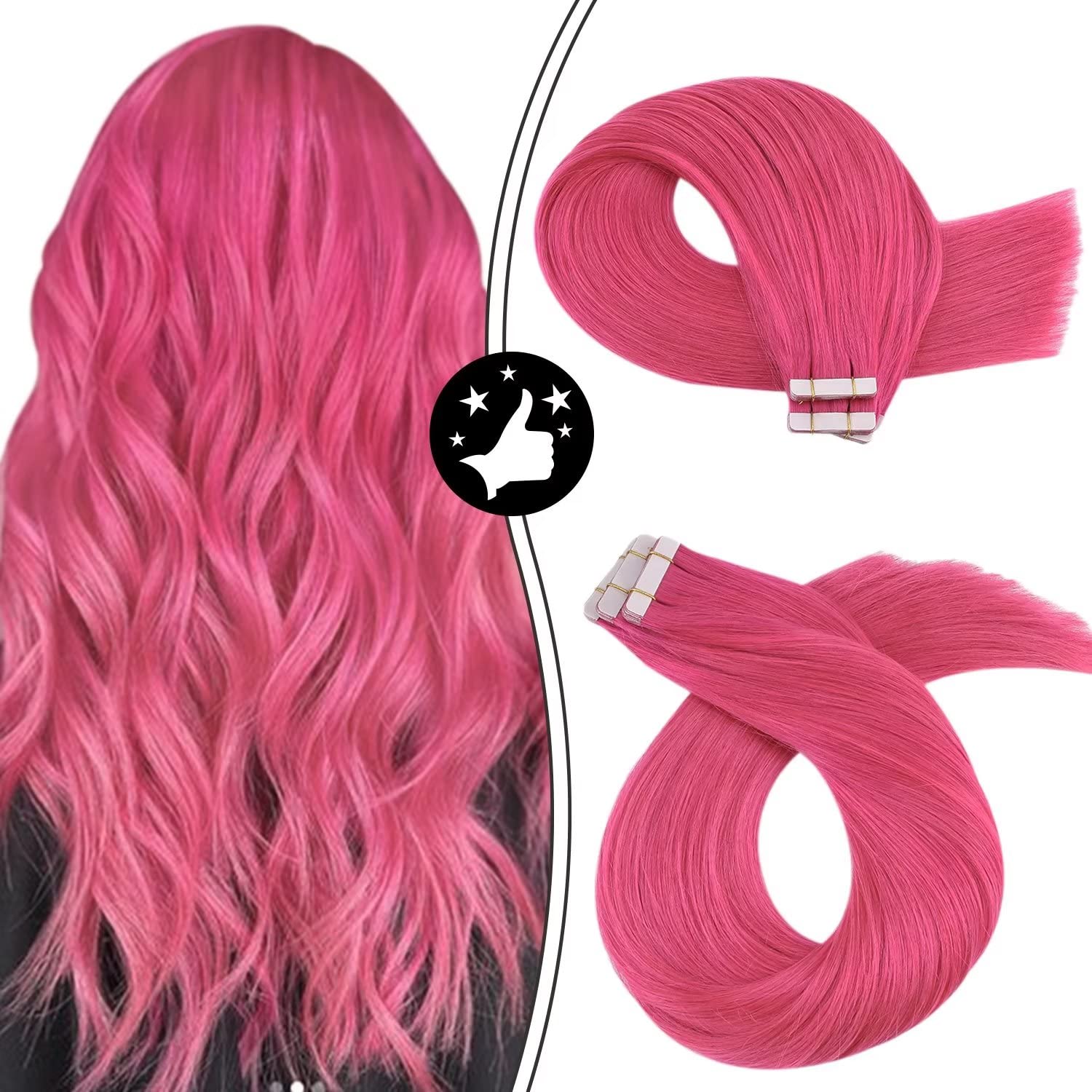 100% Remy Human Hair Invisible Seamless Tape in Extensions - HairNjoy