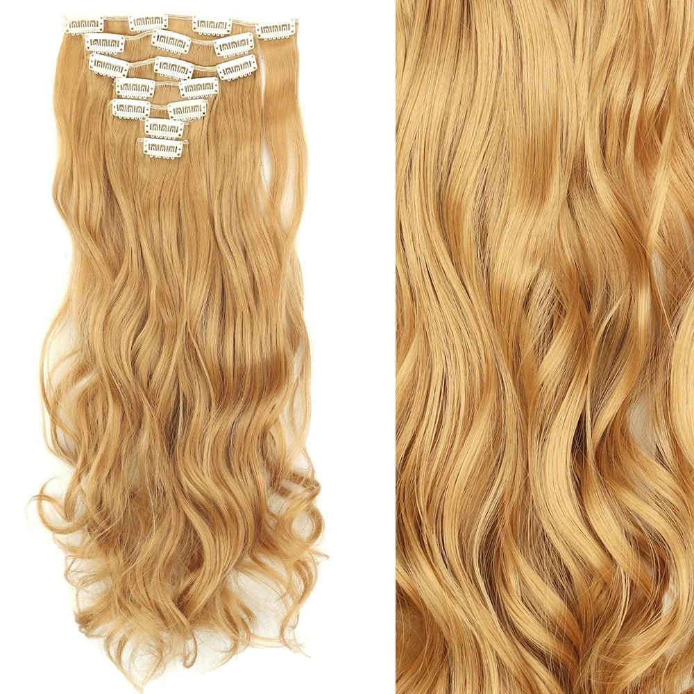 16 Clips 7Pcs/Set Long Wavy Natural Hairstyle - HairNjoy