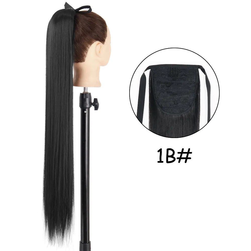22 inches Synthetic Ponytail Hair Extension Clip in - HairNjoy