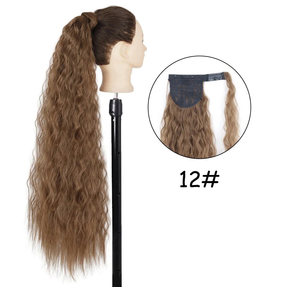 22 inches Synthetic Ponytail Hair Extension Clip in - HairNjoy