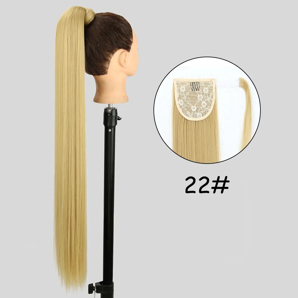 22 inches Synthetic Ponytail Hair Extension Clip in - HairNjoy