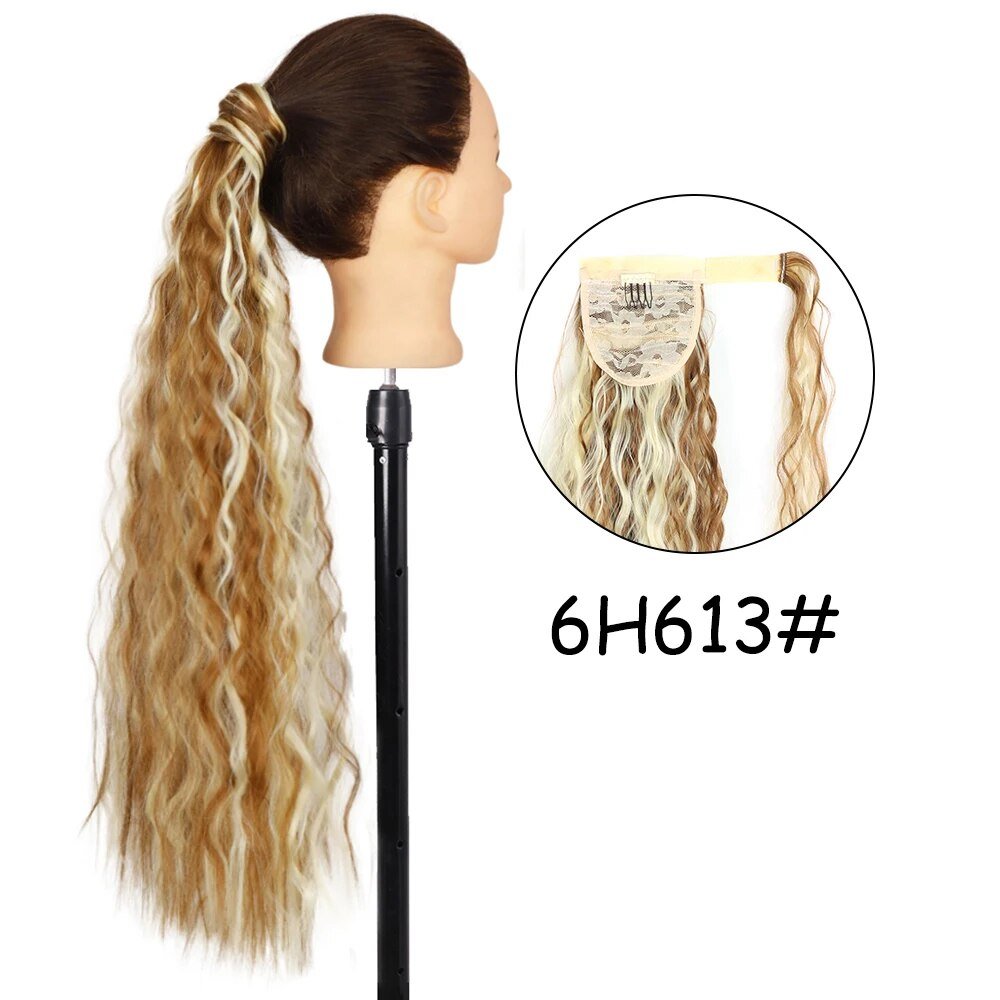 22 inches Synthetic Ponytail Hair Extension Clip in - HairNjoy