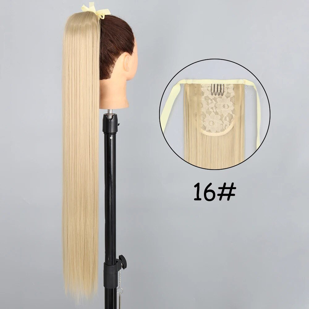 22 inches Synthetic Ponytail Hair Extension Clip in - HairNjoy
