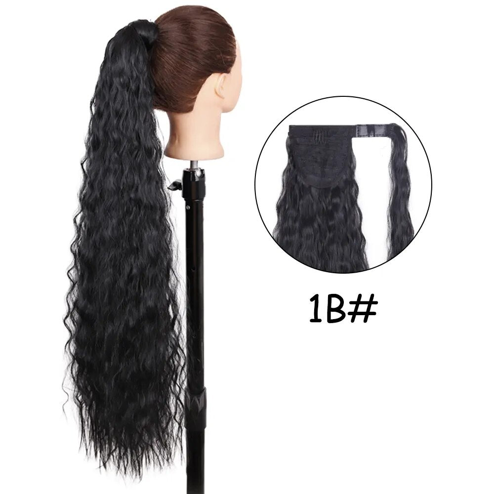 22 inches Synthetic Ponytail Hair Extension Clip in - HairNjoy