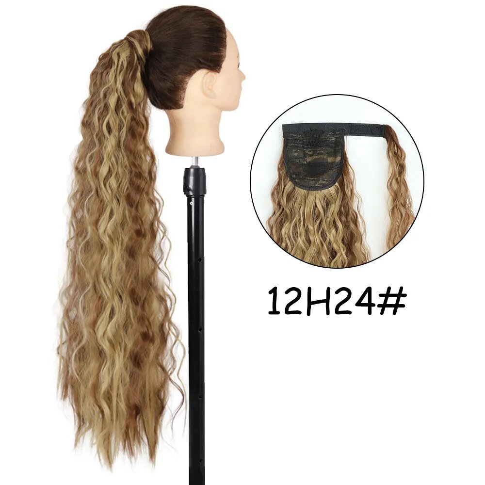 22 inches Synthetic Ponytail Hair Extension Clip in - HairNjoy