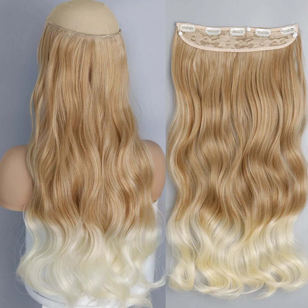 32" One piece 5 Clip In Long Straight Hair Extension - HairNjoy