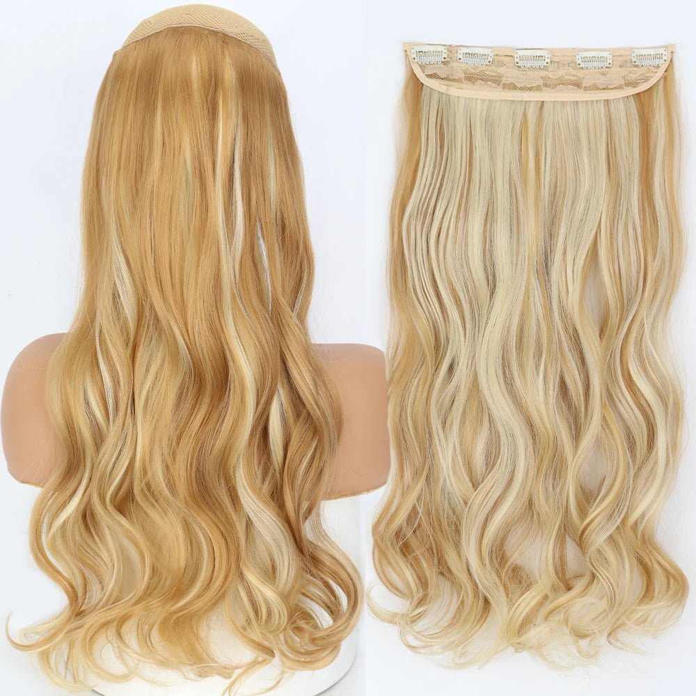 32" One piece 5 Clip In Long Straight Hair Extension - HairNjoy