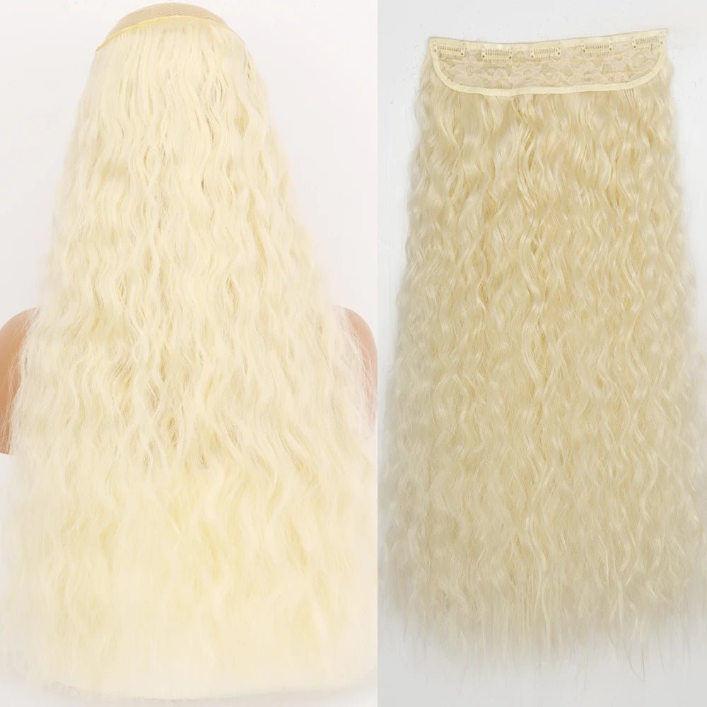 32" One piece 5 Clip In Long Straight Hair Extension - HairNjoy