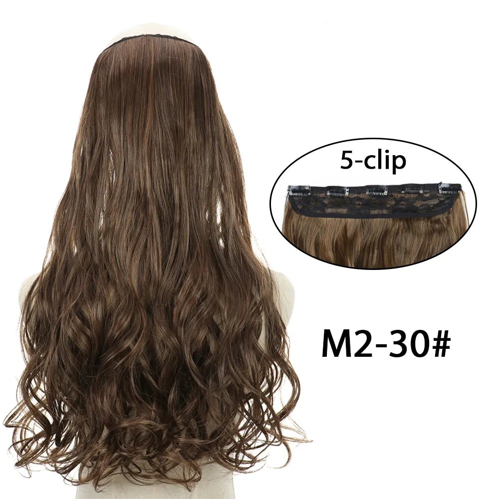 5 Clip In Long Wavy Hairstyles Hair Extension - HairNjoy