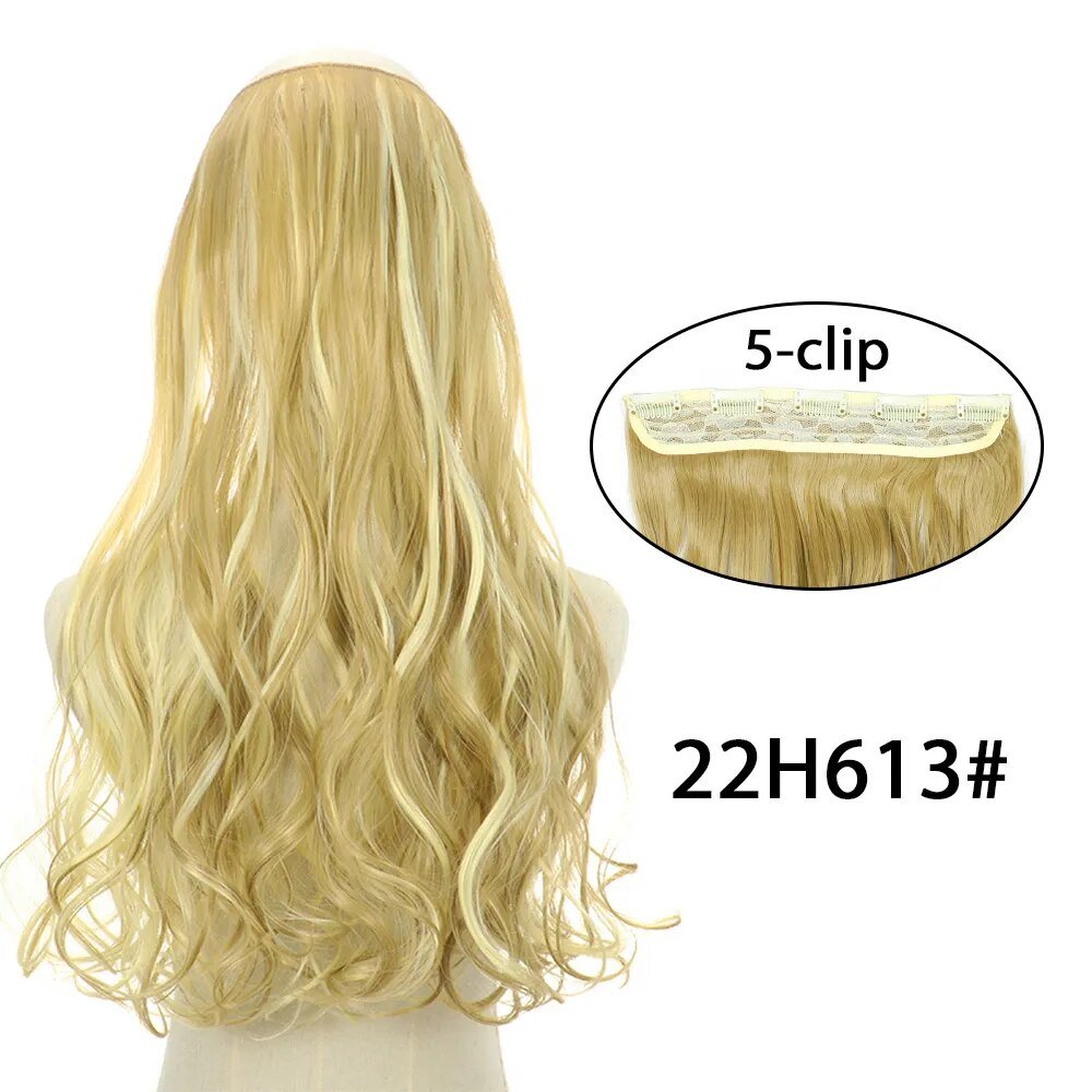 5 Clip In Long Wavy Hairstyles Hair Extension - HairNjoy
