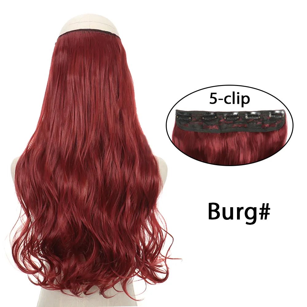 5 Clip In Long Wavy Hairstyles Hair Extension - HairNjoy