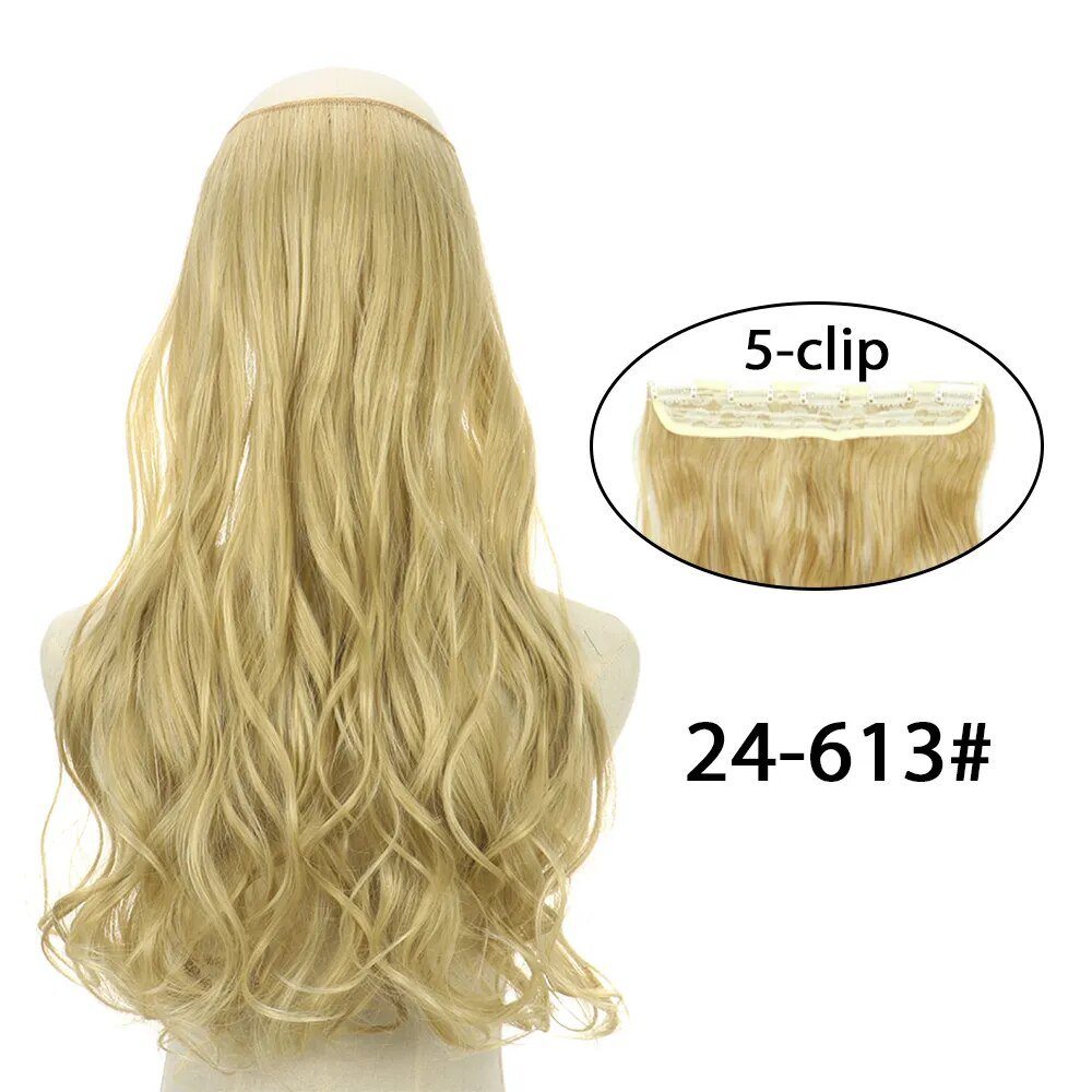 5 Clip In Long Wavy Hairstyles Hair Extension - HairNjoy
