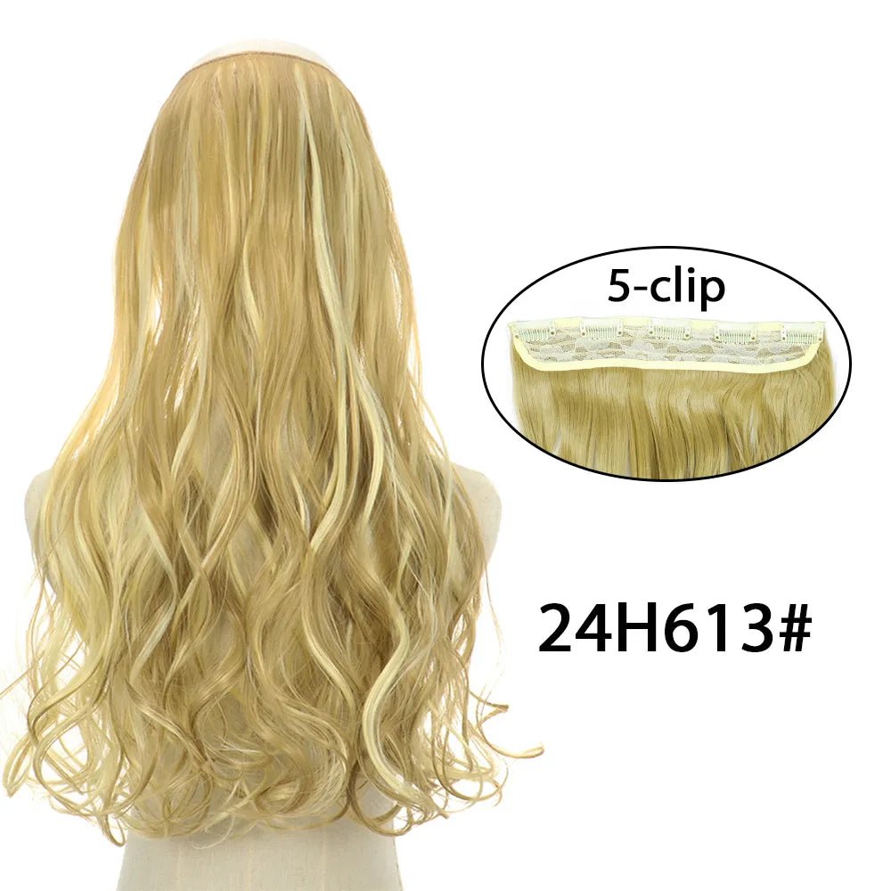 5 Clip In Long Wavy Hairstyles Hair Extension - HairNjoy