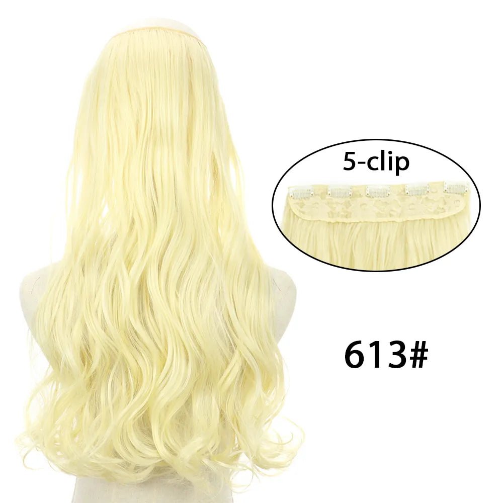 5 Clip In Long Wavy Hairstyles Hair Extension - HairNjoy