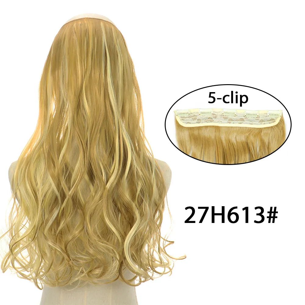 5 Clip In Long Wavy Hairstyles Hair Extension - HairNjoy