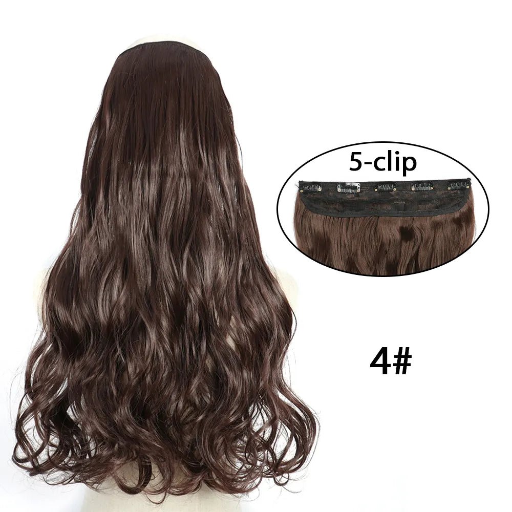 5 Clip In Long Wavy Hairstyles Hair Extension - HairNjoy
