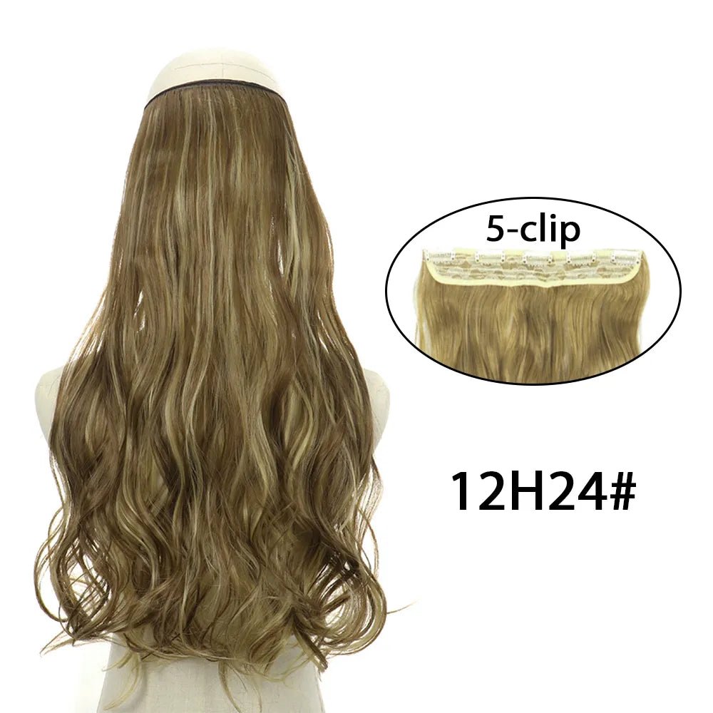 5 Clip In Long Wavy Hairstyles Hair Extension - HairNjoy