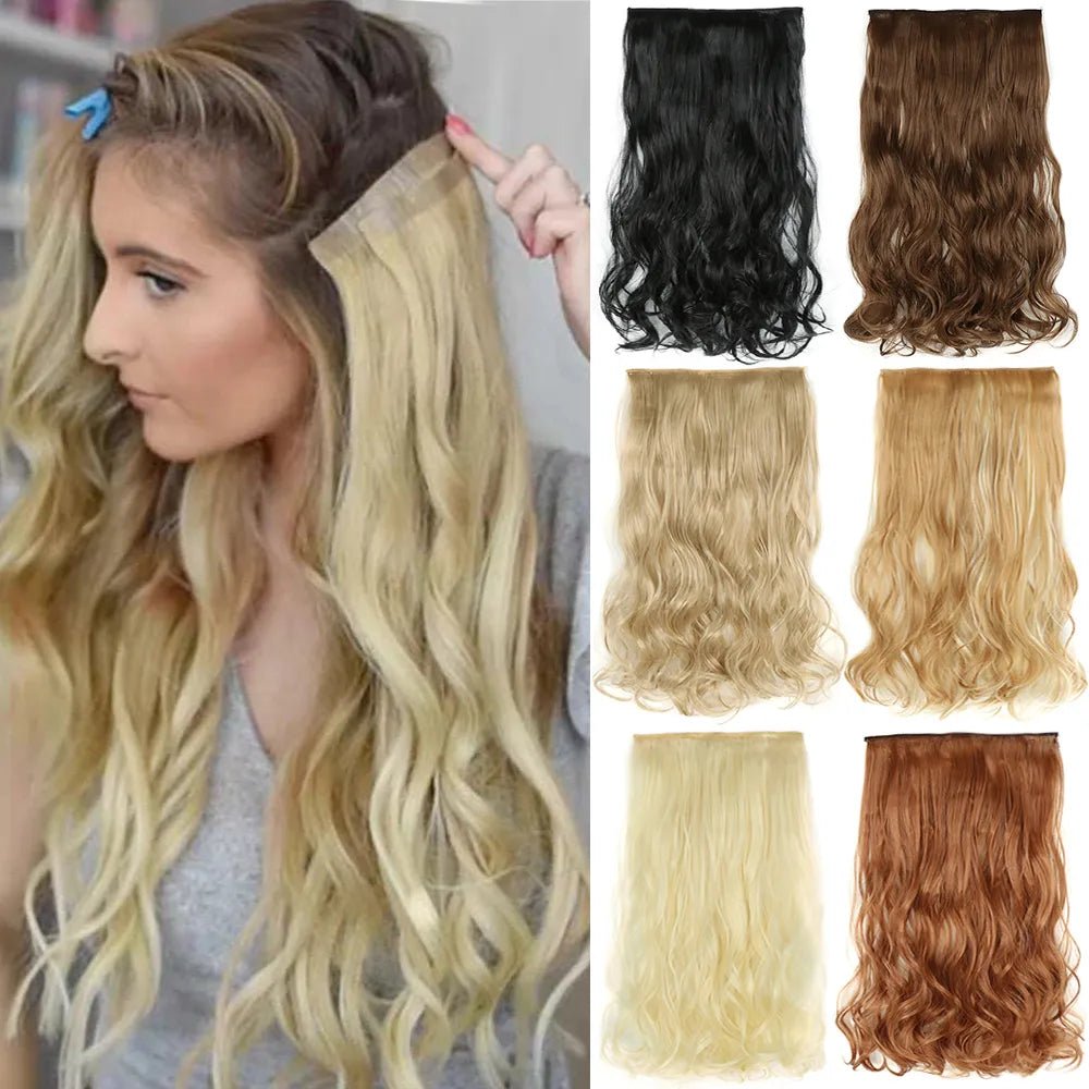 5 Clip In Long Wavy Hairstyles Hair Extension - HairNjoy