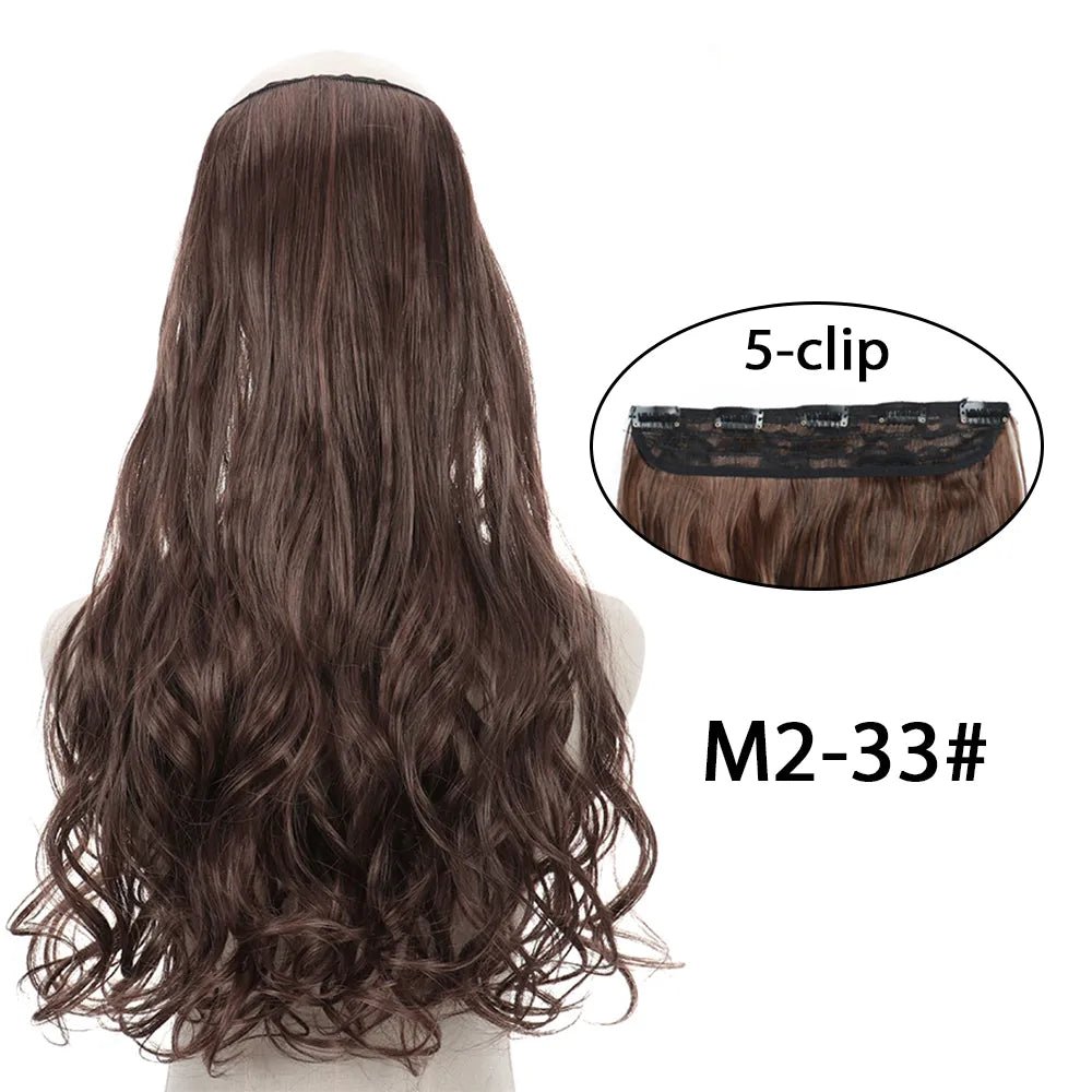5 Clip In Long Wavy Hairstyles Hair Extension - HairNjoy