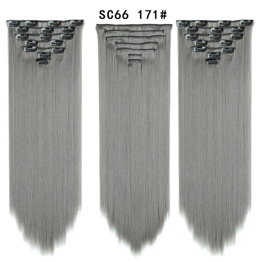 7pcs/Set Long Straight Clip-In Hair Extension - HairNjoy