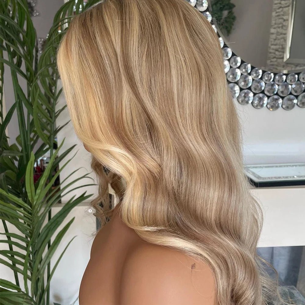 Blended Blonde Hair Full Lace Human Hair Wig - HairNjoy