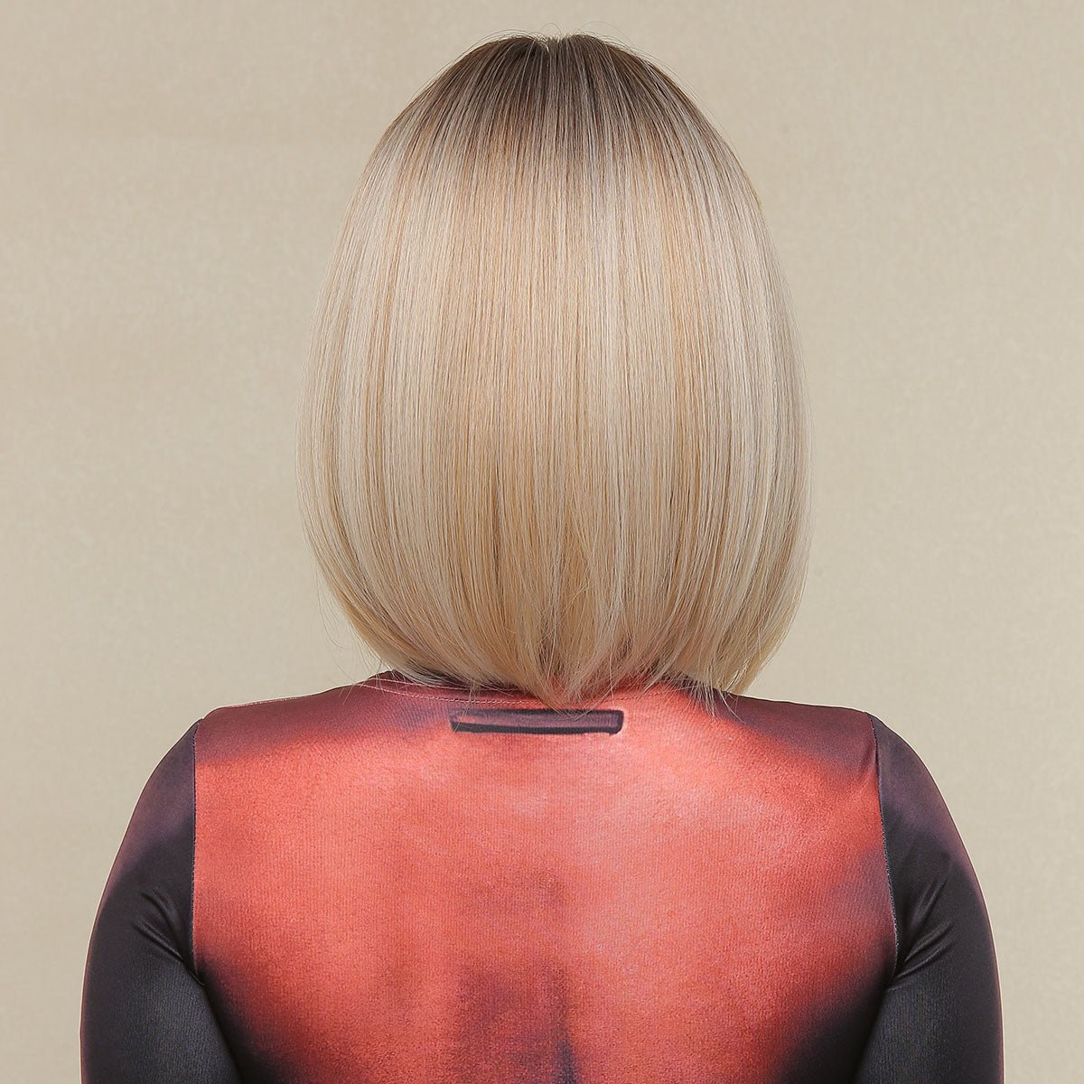 Bob Blonde Synthetic Wigs with Bangs - HairNjoy