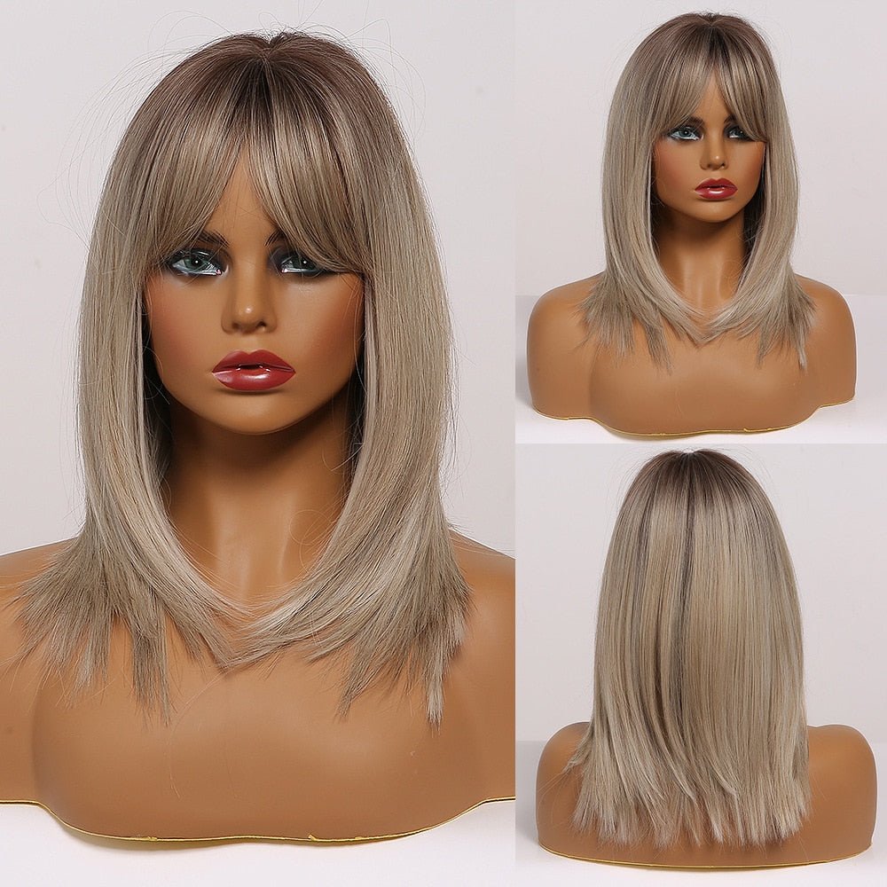 Bob Dirty Blonde Synthetic Wig - HairNjoy