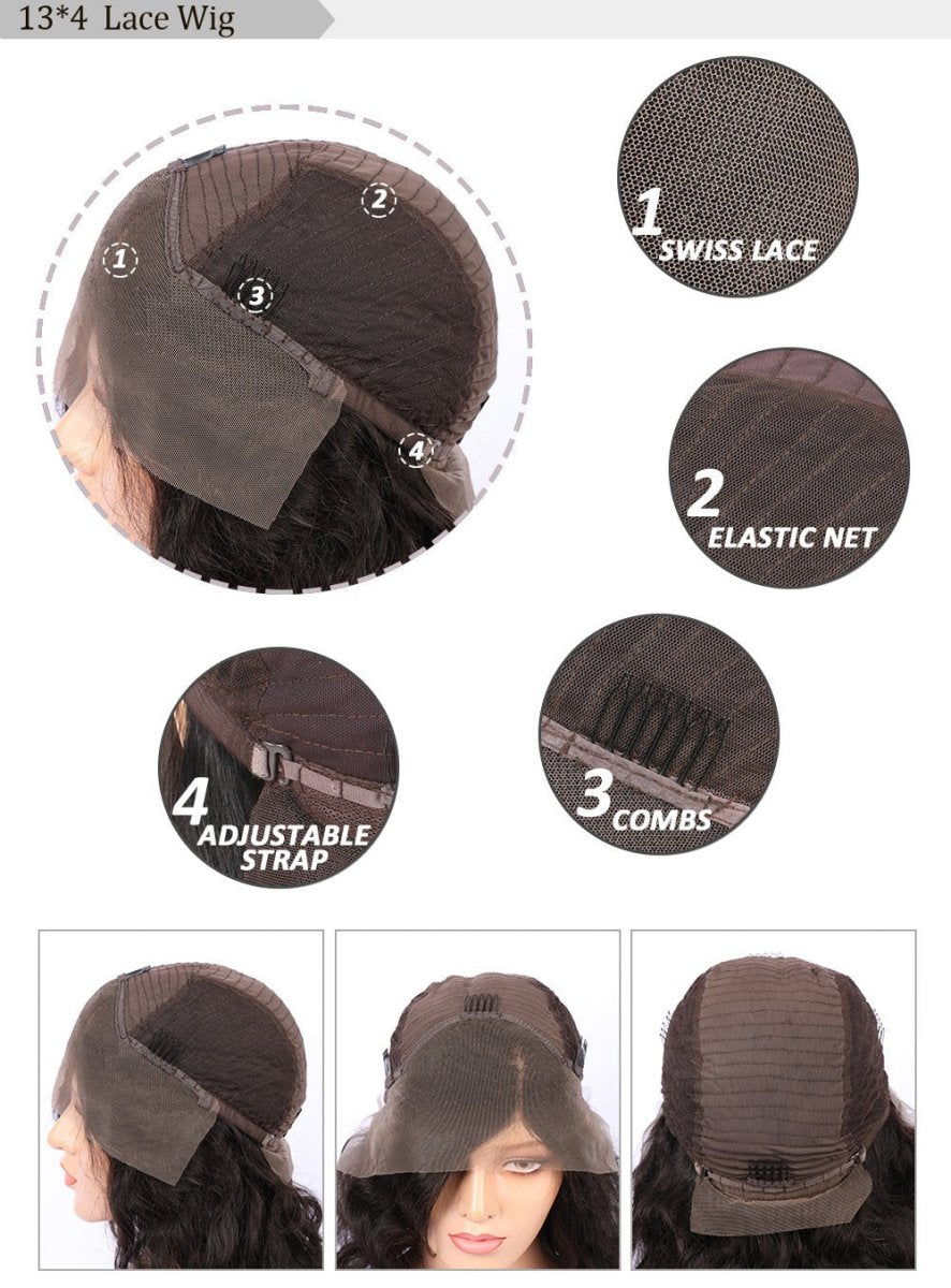 Bob Highlight Ombre Ash Blonde Hair Wigs - HairNjoy