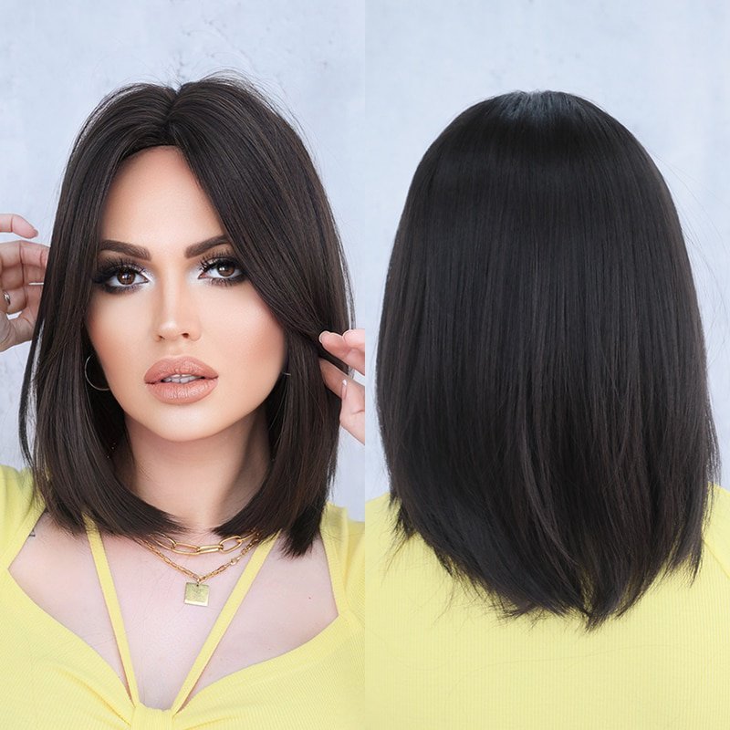Bob Middle Part Straight Wigs - HairNjoy